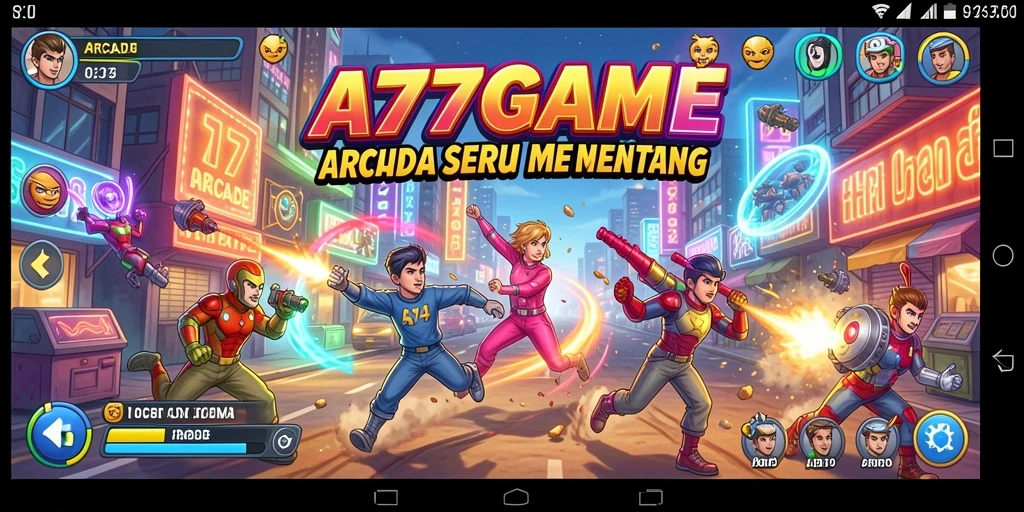 Tampilan antarmuka A777GAME dengan grafis menarik dan fitur gameplay.