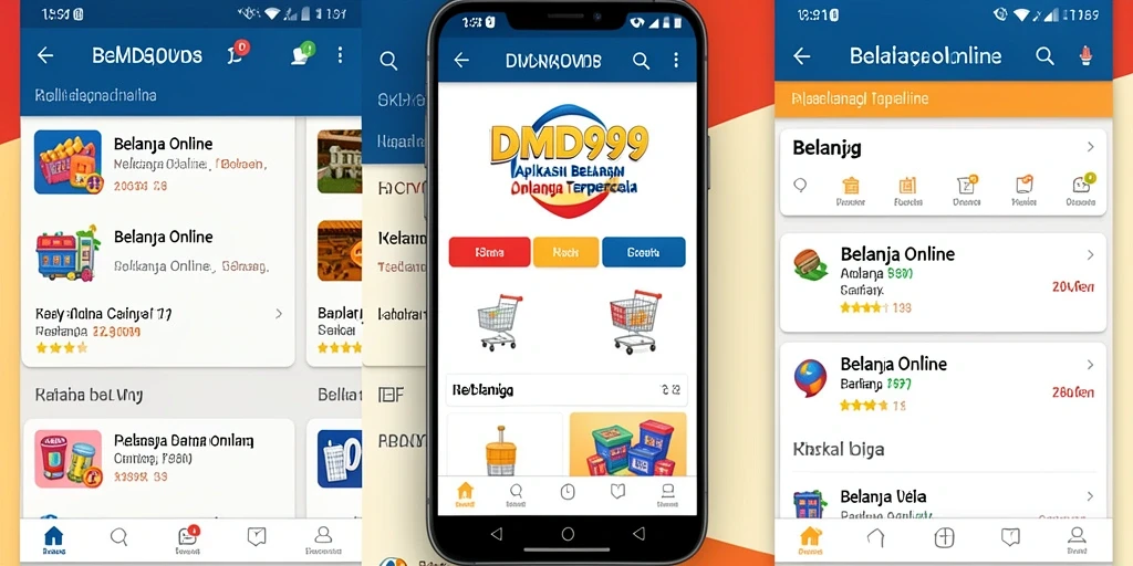 Antarmuka aplikasi DMD999 yang menarik dan fungsional.