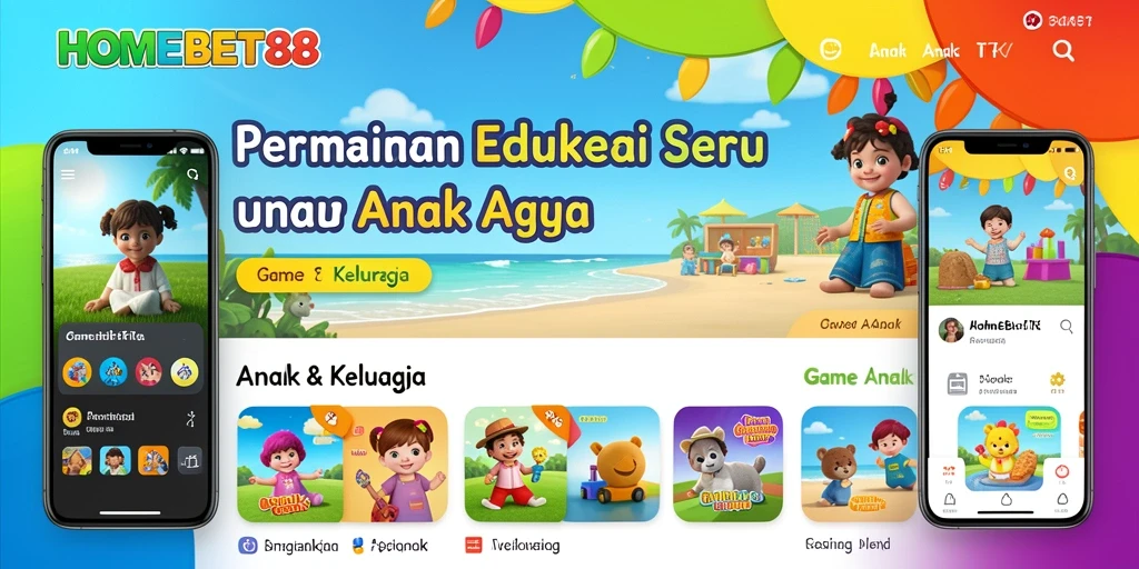 Screenshot antarmuka permainan HOMEBET88 yang interaktif dan ceria.