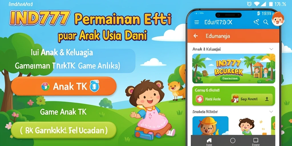 Tampilan ceria dan interaktif dari permainan edukatif anak.