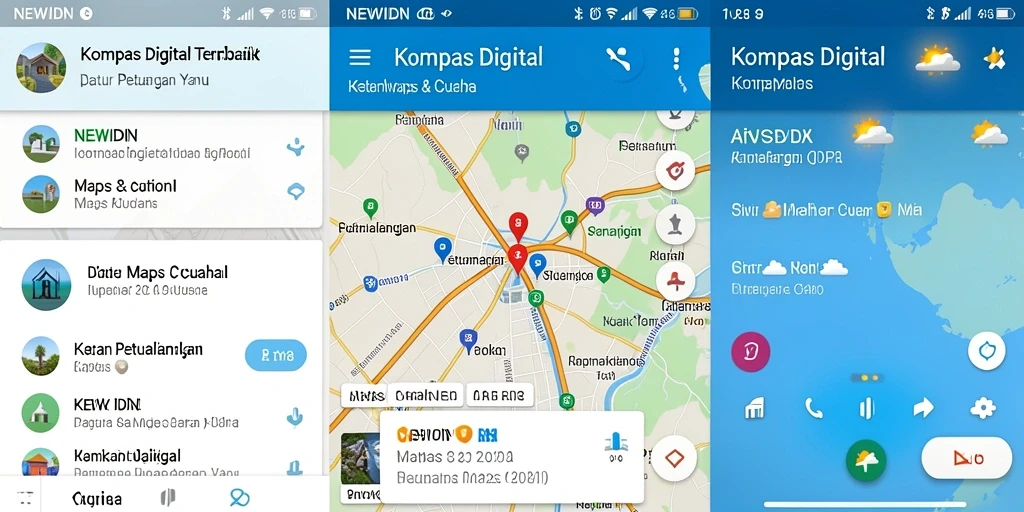 Tampilan antarmuka mudah digunakan dari aplikasi Kompas Digital NEWIDN.
