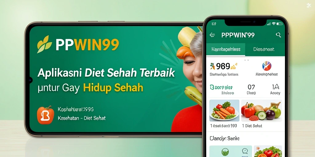 Tampilan antarmuka utama PPWIN99 dengan fitur Diet Sehat.