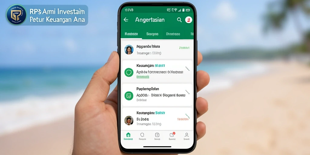 Antarmuka aplikasi RP8 yang modern dan fungsional.