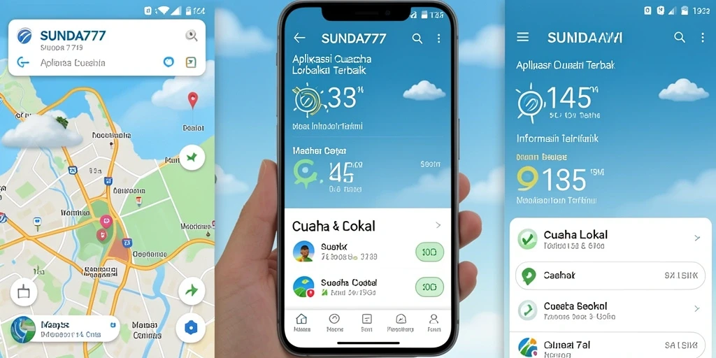 Antarmuka aplikasi SUNDA777 menunjukkan informasi cuaca lokal yang akurat.