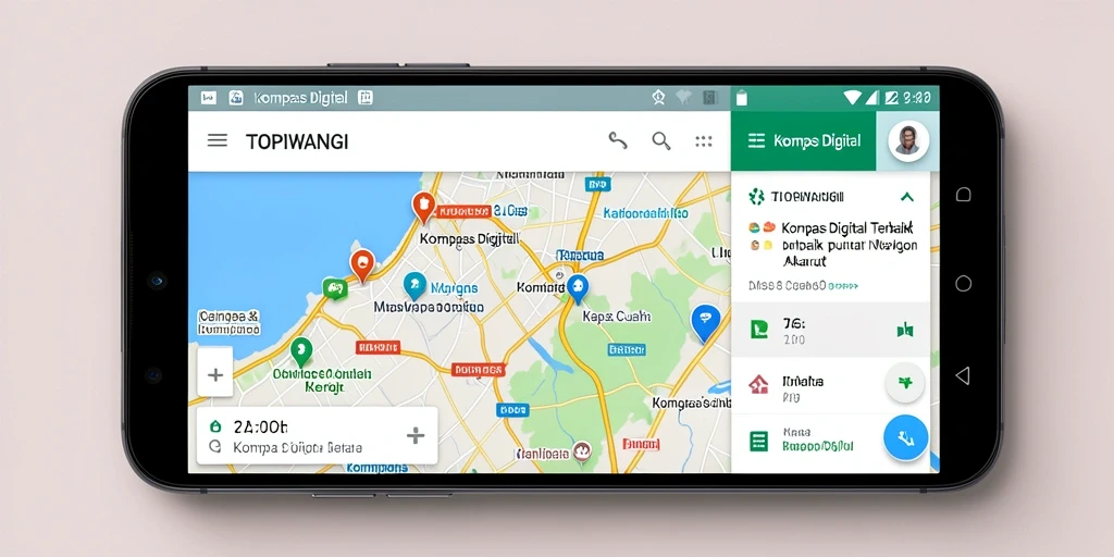 Tampilan antarmuka aplikasi TOPIWANGI yang intuitif dan modern.