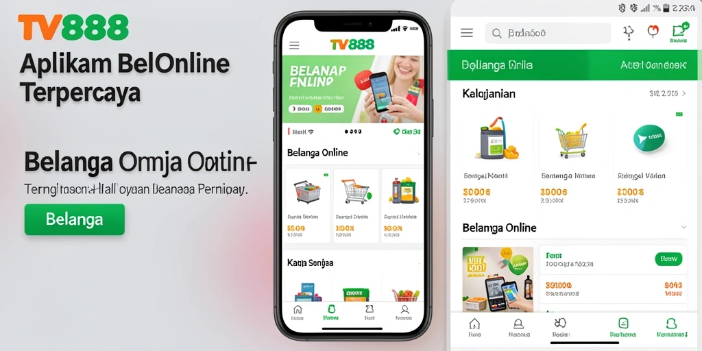 Antarmuka aplikasi TV888 yang intuitif dan praktis.